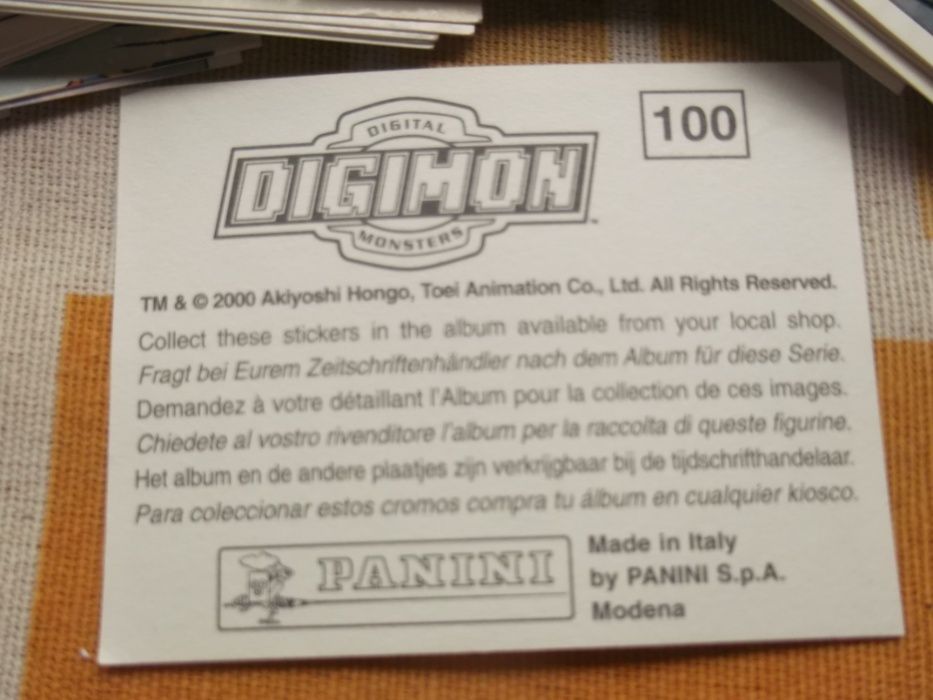 Cromos DIGIMON ano 2000