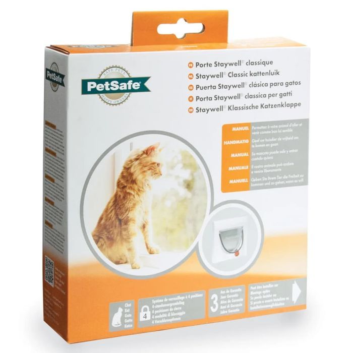 Petsafe Drzwiczki Dla Kota Bez Tunelu Classic 919, 4 Opcje, Białe