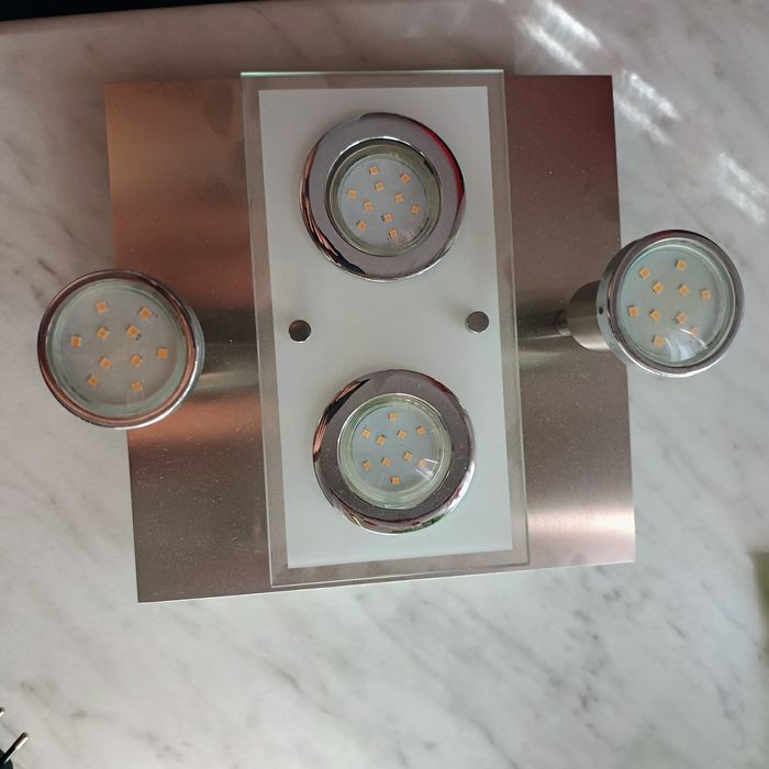 Lampa sufitowa + żarówki LED
