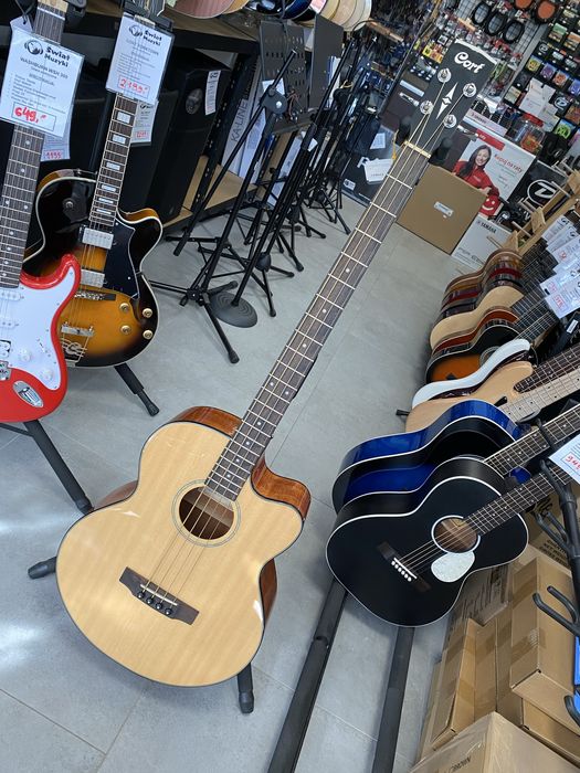 Cort AB850F - gitara basowa elektroakustyczna + Pokrowiec