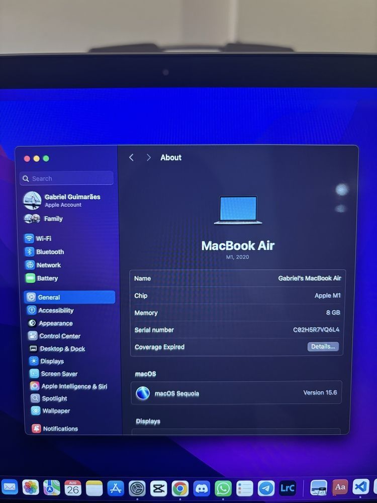 Macbook Air M1/troco torre gaming