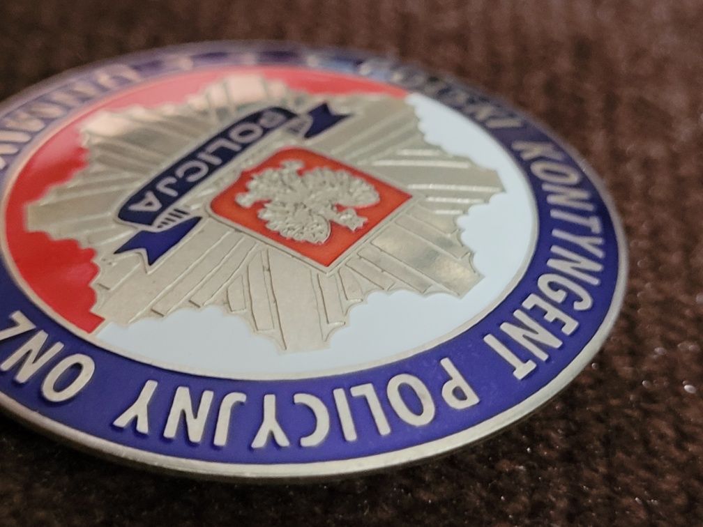 Odznaka Polski Kontygent Policyjny ONZ UNMIK blacha wpinka Policja