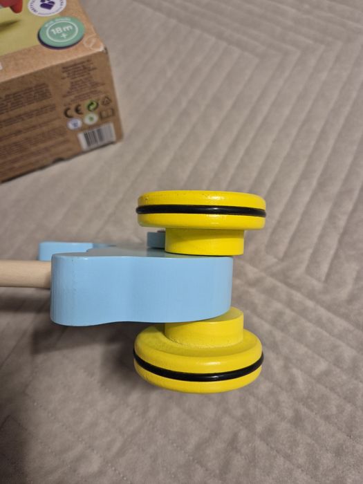 Elefun Pchacz drewniany- królik, 18m+, nowy