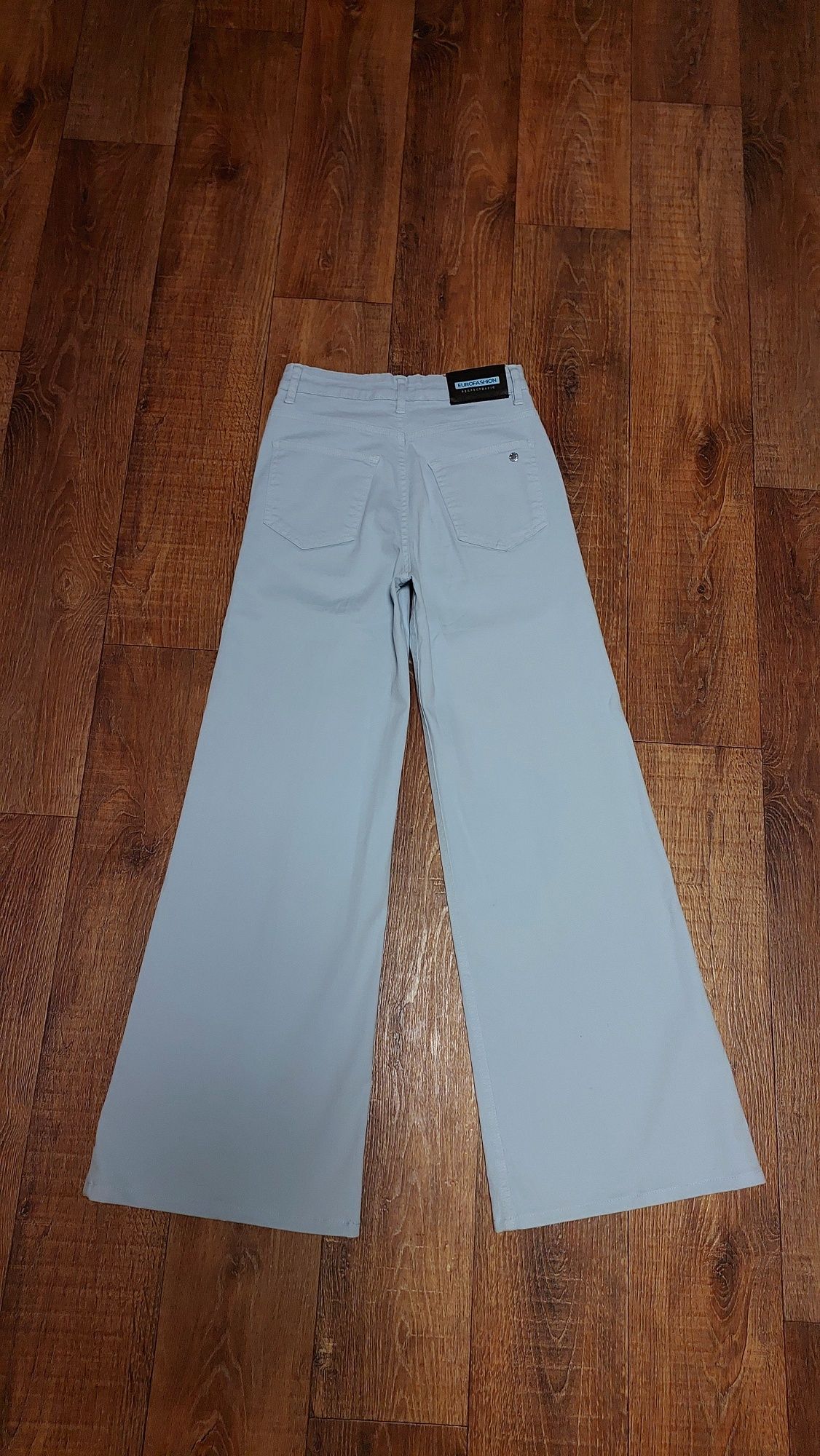 Широкі котонові брюки кльош Euro Fashion