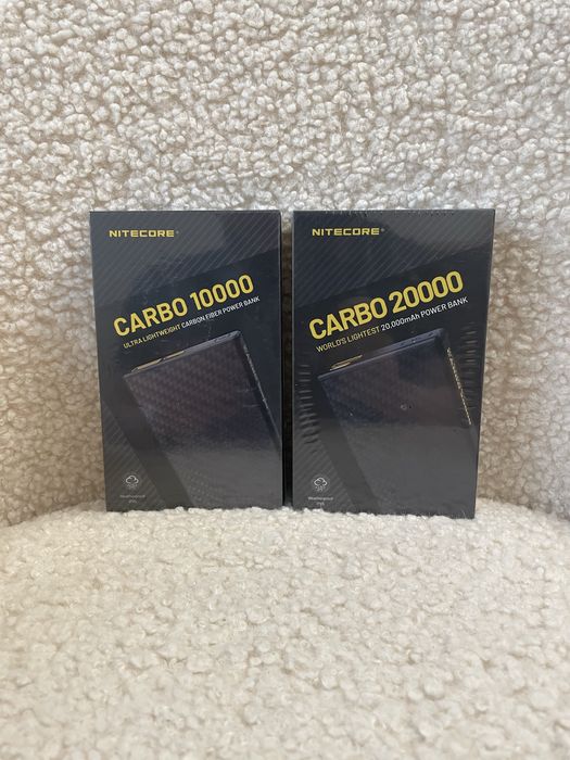 Power Bank Nitecore CARBO 10000 • CARBO 20000 - Зарядний Пристрій