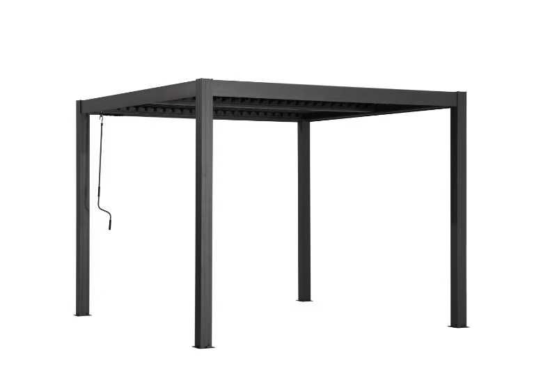 PERGOLA Ogrodowa Tarasowa aluminiowa 3x3m, panele zaciemniające