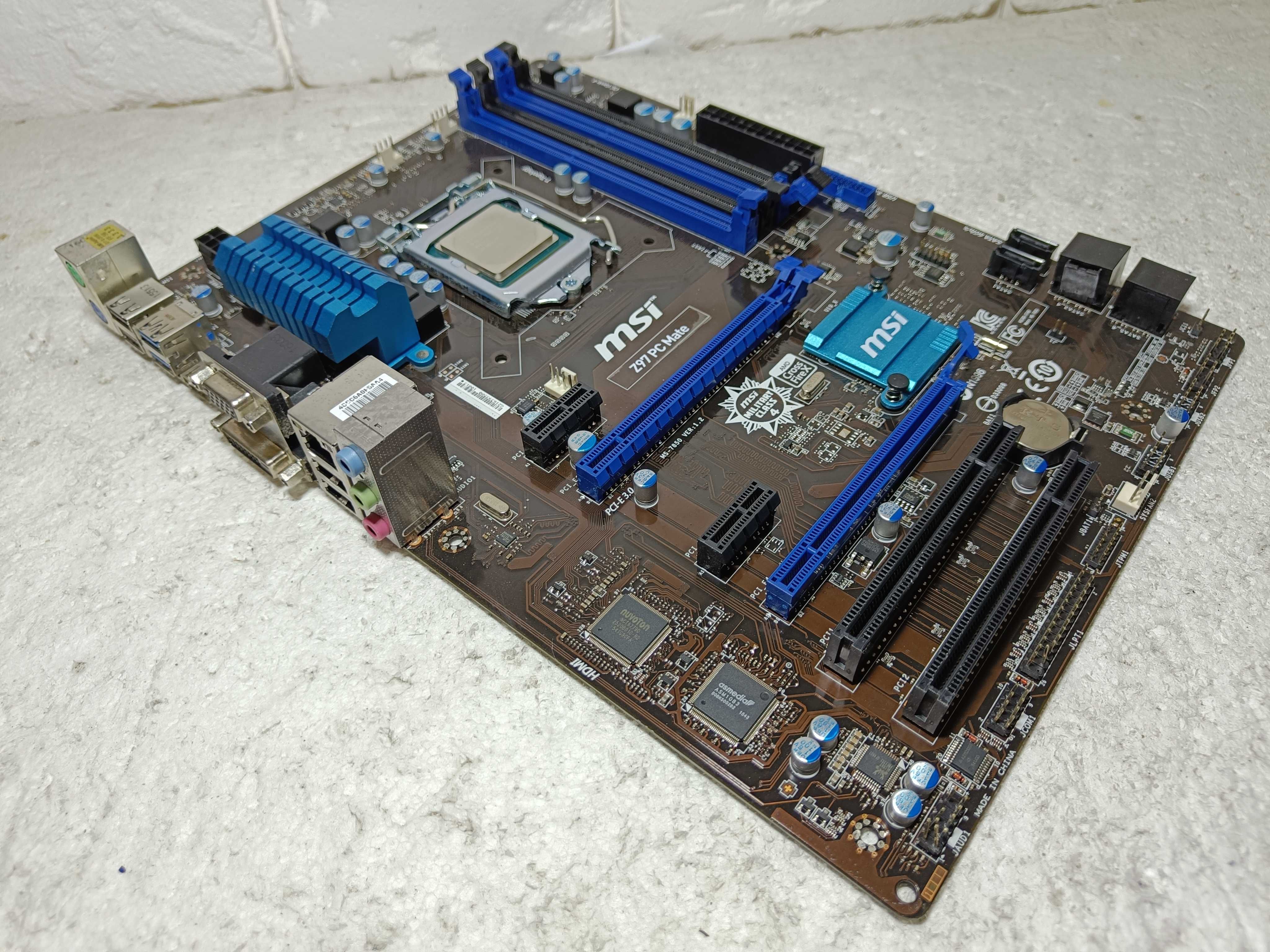 КОМПЛЕКТ Материнська плата MSI Z97 PC Mate + процесор i7-4770K LGA1150