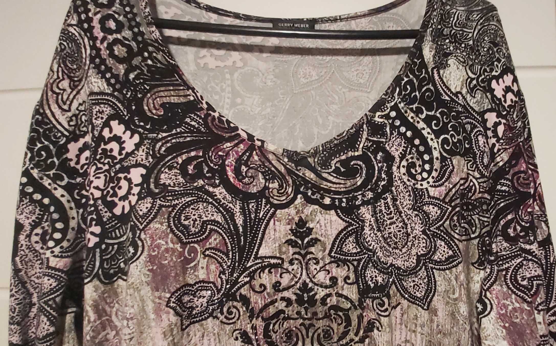 Atrakcyjna, śliczna bluzeczka,  koszulka  rozm.XL, firmy Gerry Weber.