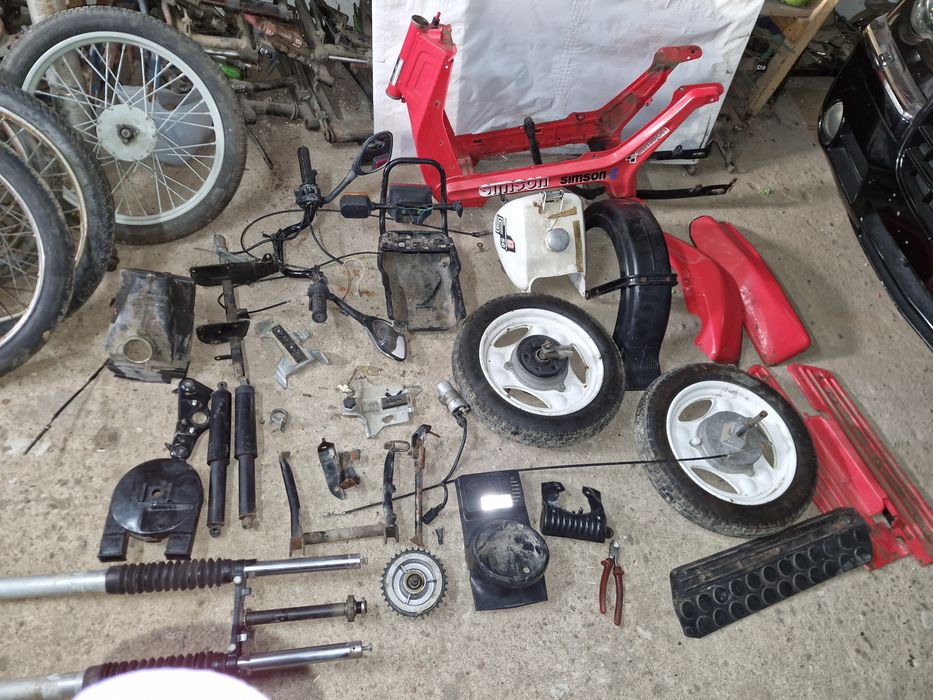 Simson sr50 sr 50 skuter części Koła Bak osłona lagi itp