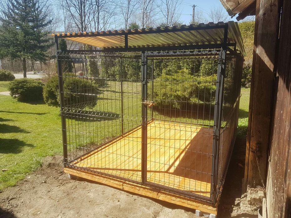 Kojec, zagroda 3x2m boks dla psa. Panel 3D