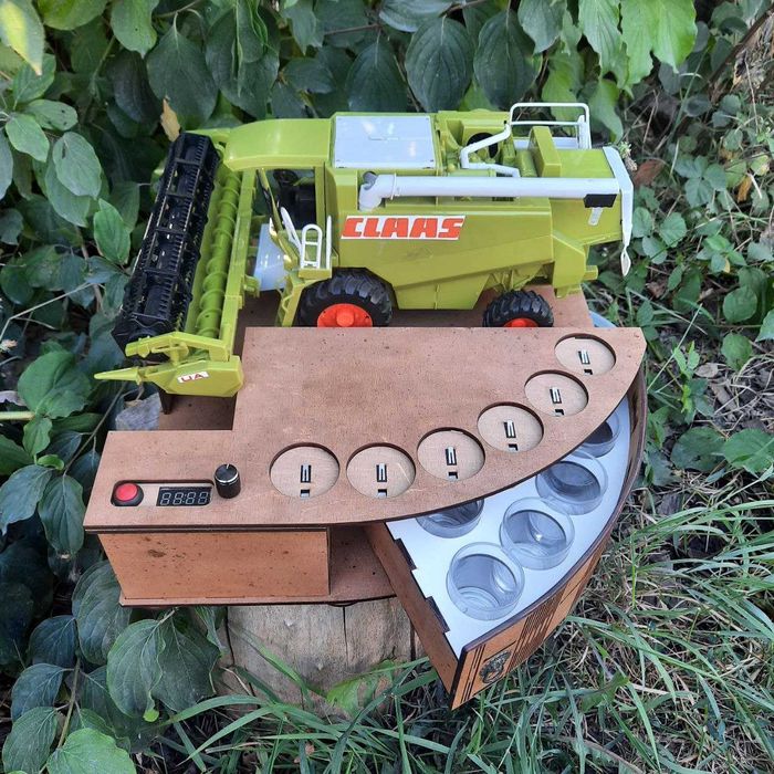 Автобармен Наливатор Комбайн на 4 і 5 і 6 чарок GREEN і Claas