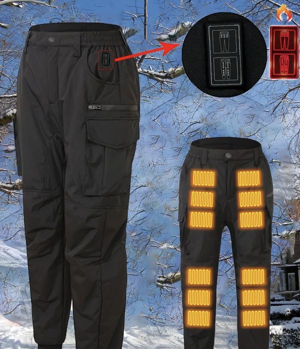 calças aquecidas de moto