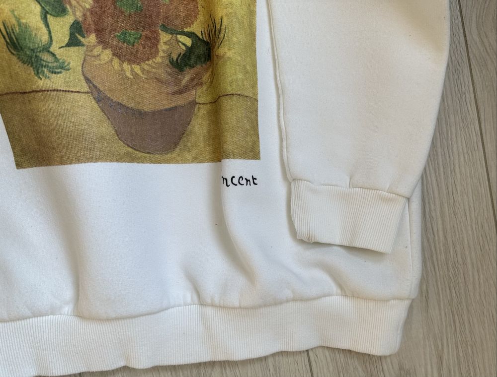 Bluza męska młodzieżowa Bershka r. XS Van Gogh Słoneczniki bawełna