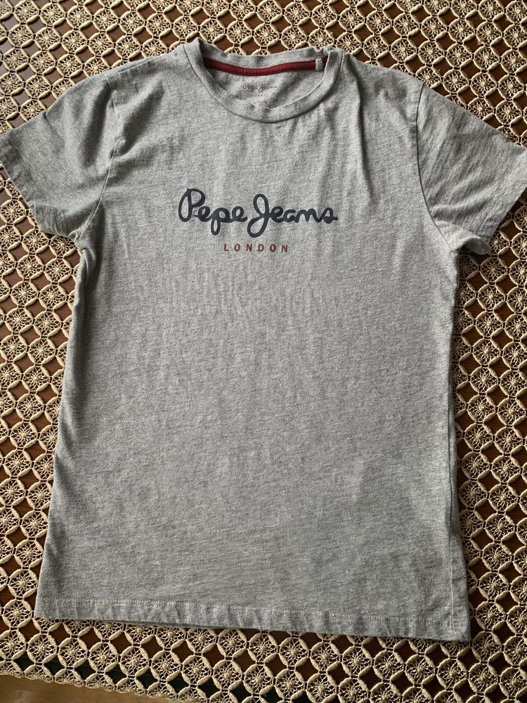 T-shirt  szary Pepe Jeans, dla chłopców roz 146- 152