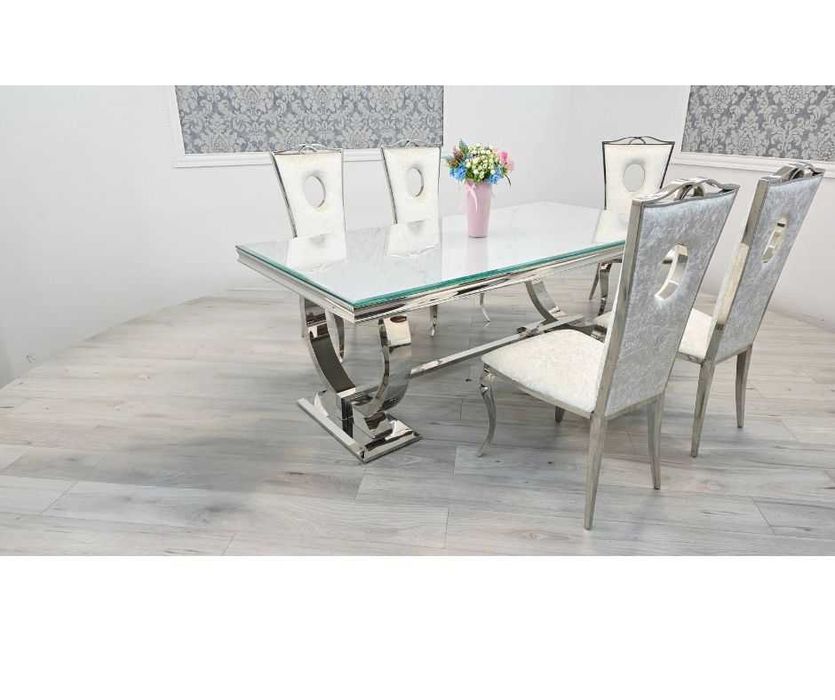 Stół Omega Decor 6 Silver 200x100