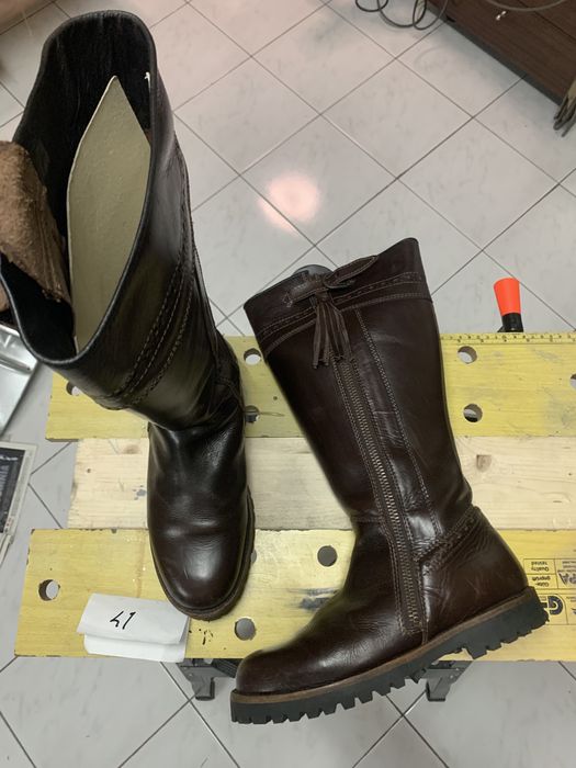 Botas de caca em couro