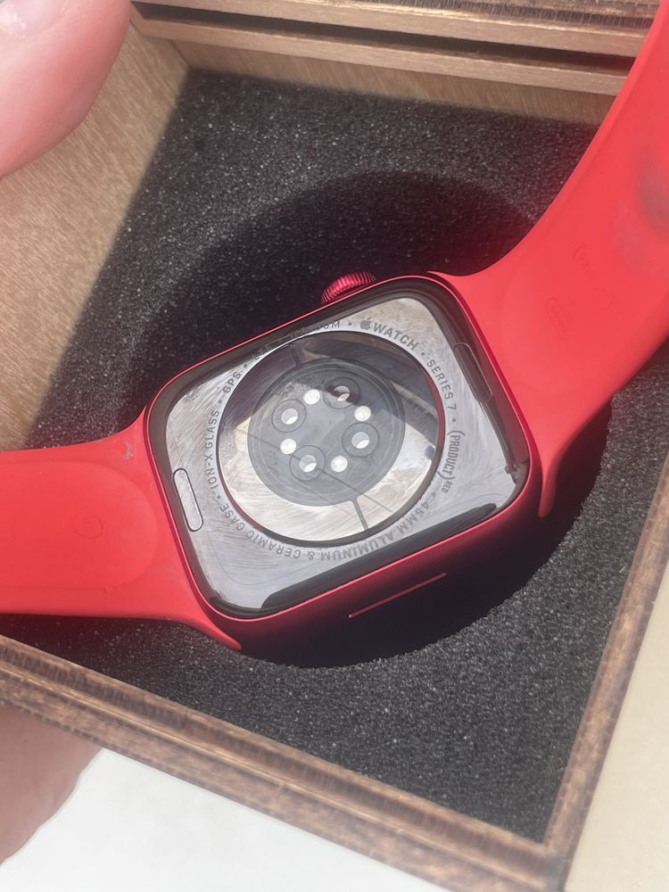 Годинник Apple Watch 7 , 45mm, GPS+LTE, Product Red, Гарантія