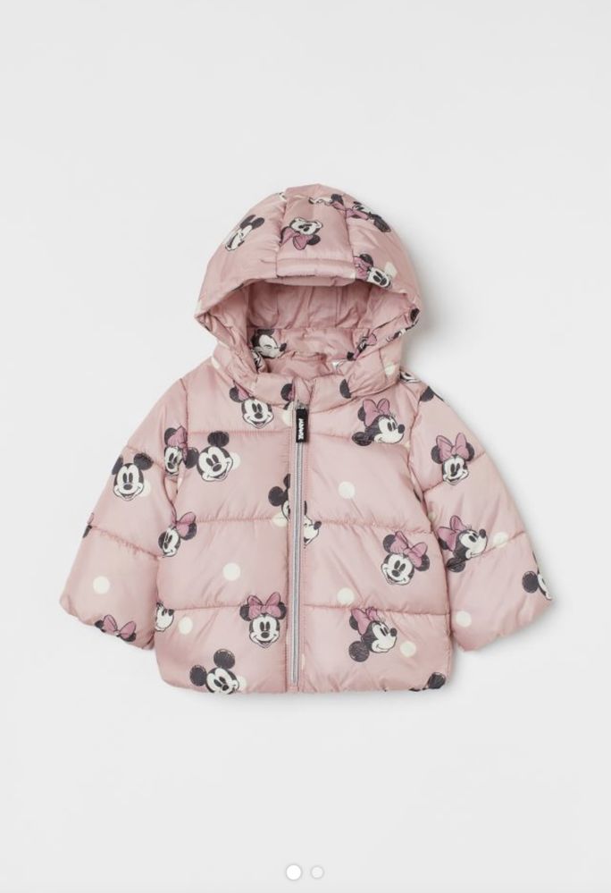 Куртка розовая H&M 1-2 года Disney колекция