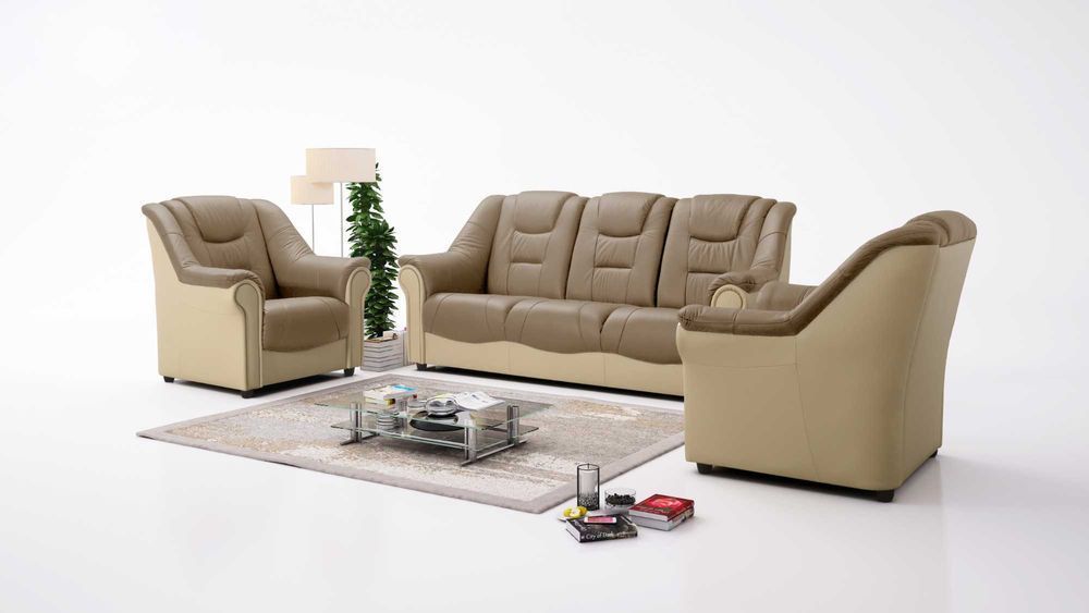 Skórzany komplet wypoczynkowy 311 "KAROL" SKÓRA NATURALNA PRODUCENT