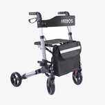Balkonik wielofunkcyjny chodzik składany aluminiowy rollator AREBOS