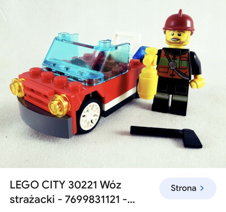 Lego City 30221 wóz strażacki