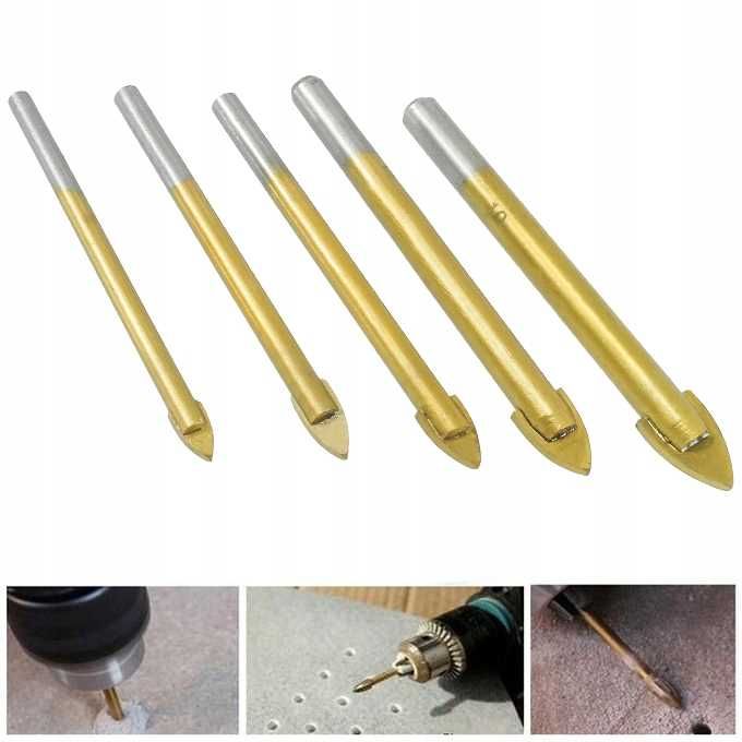 WIERTŁA DO SZKŁA Ceramiki Płytek Frez Otwornica Gresu Frezy Węglik