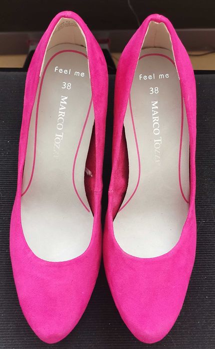 Skórzane buty szpilki Marco Tozzi