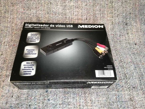 Digitalizador de vídeo e som USB da marca Medion