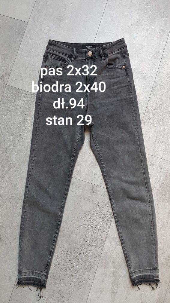 Jeansy rurki skinny rozm S