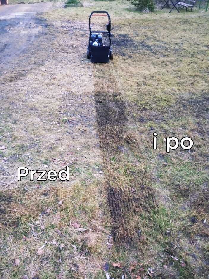 Wynajem glebogryzarka z napędem prawie jak separacyjna wertykulator