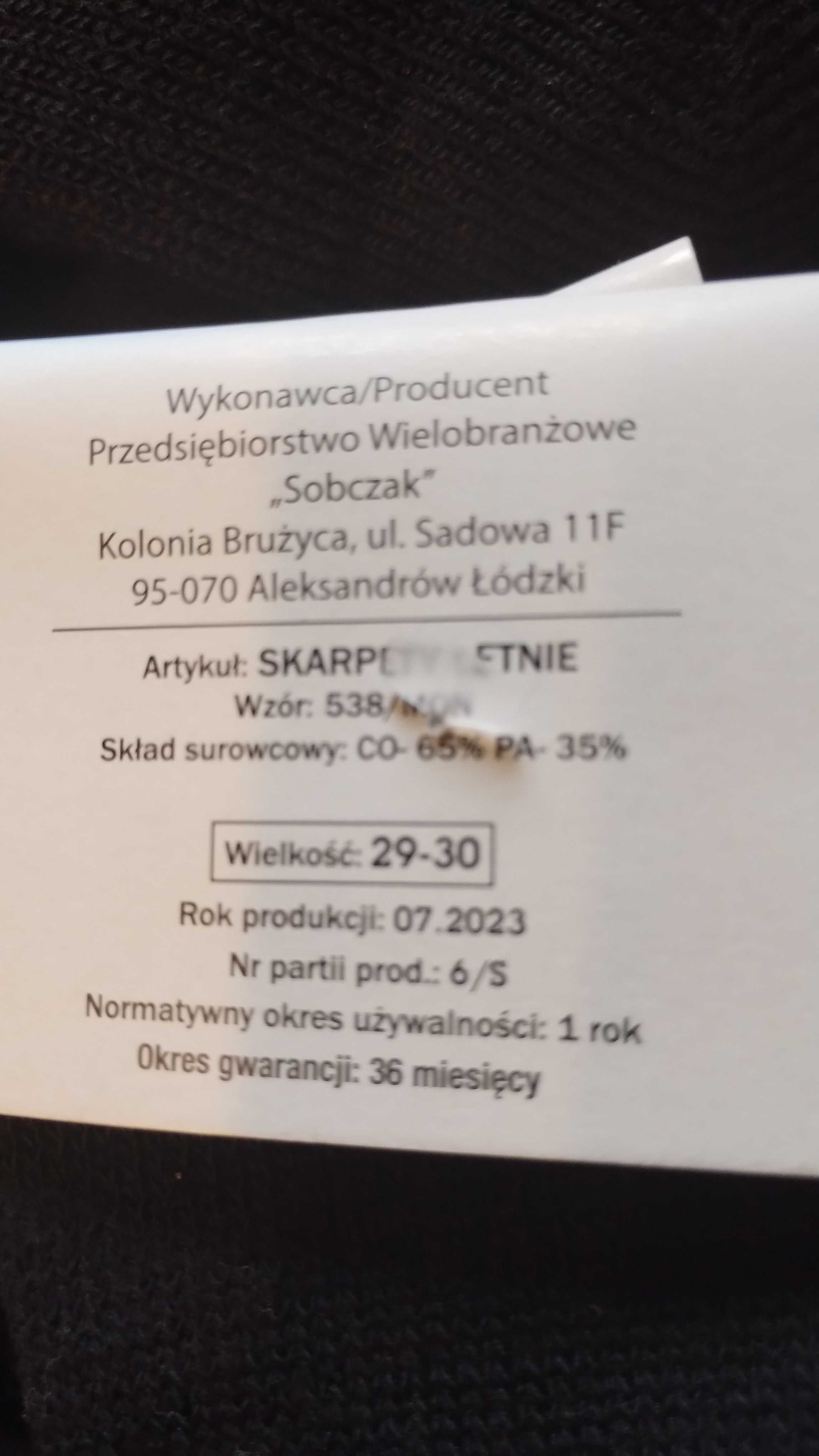 Skarpety letnie wzór mon.