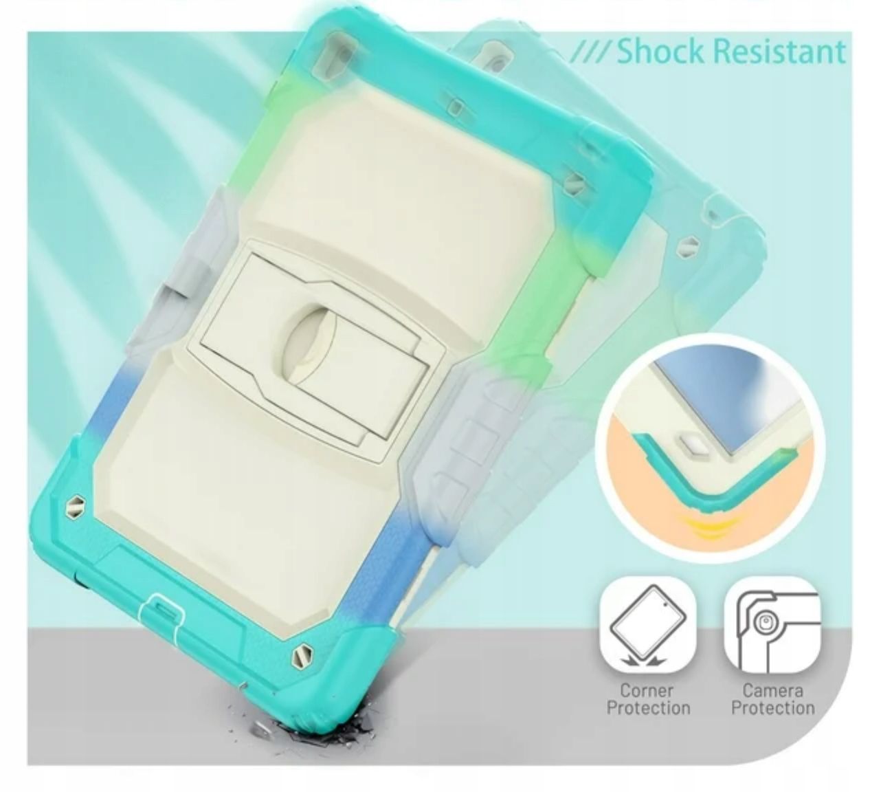 Etui Obudowa Pokrowiec na Tablet iPad 9/8/7/10.2" 2021/2020/2019 z Pas