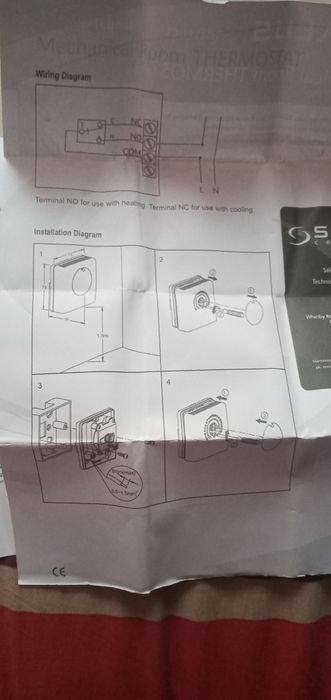 Механічний терморегулято до котла.