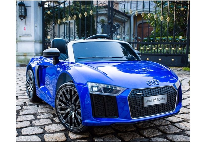 Auto R8 gumowe koła EVA pilot otwierane drzwi Skórzane siedzenie