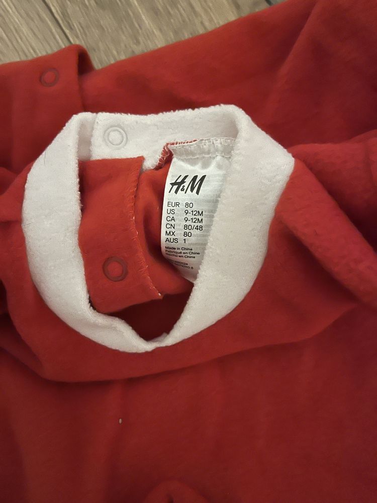 Strój świętego Mikołaja 80 H&M