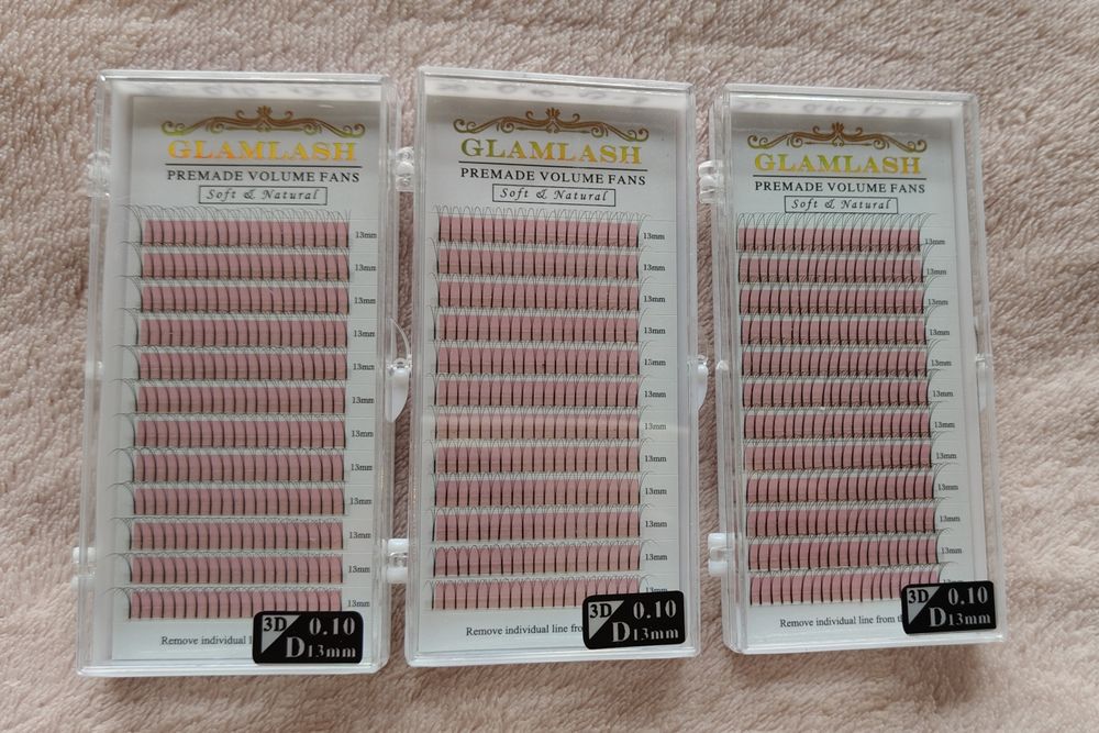 Glamlash rzęsy 3d zestaw 5 paletek