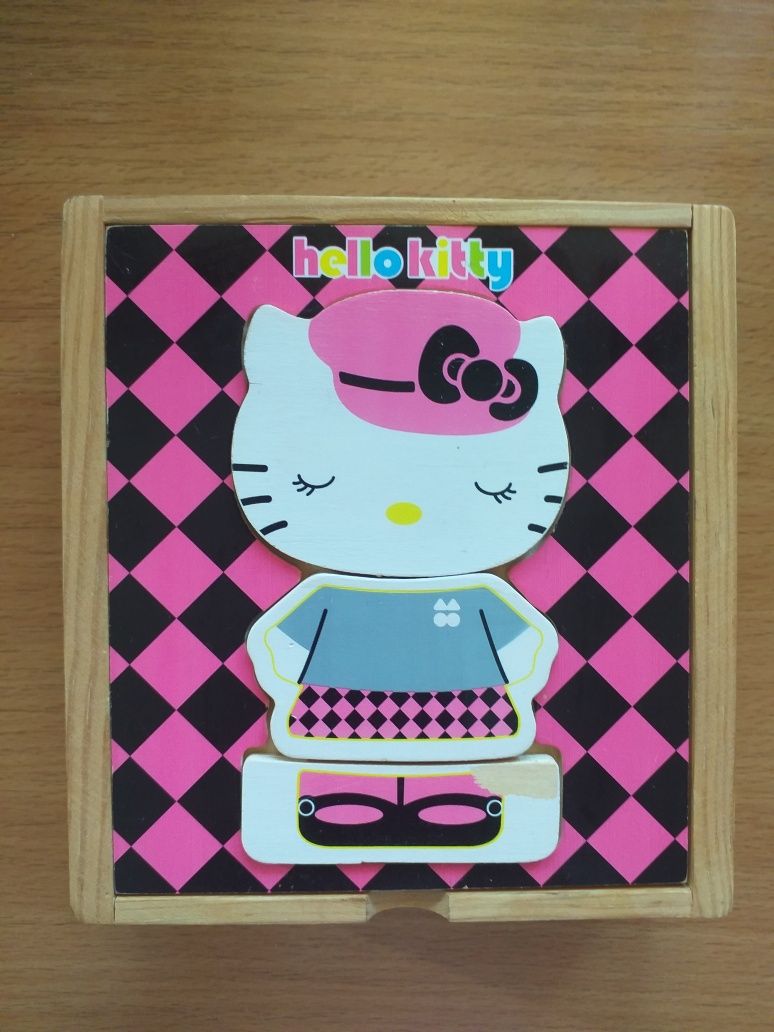 Drewniana układanka Hello Kitty