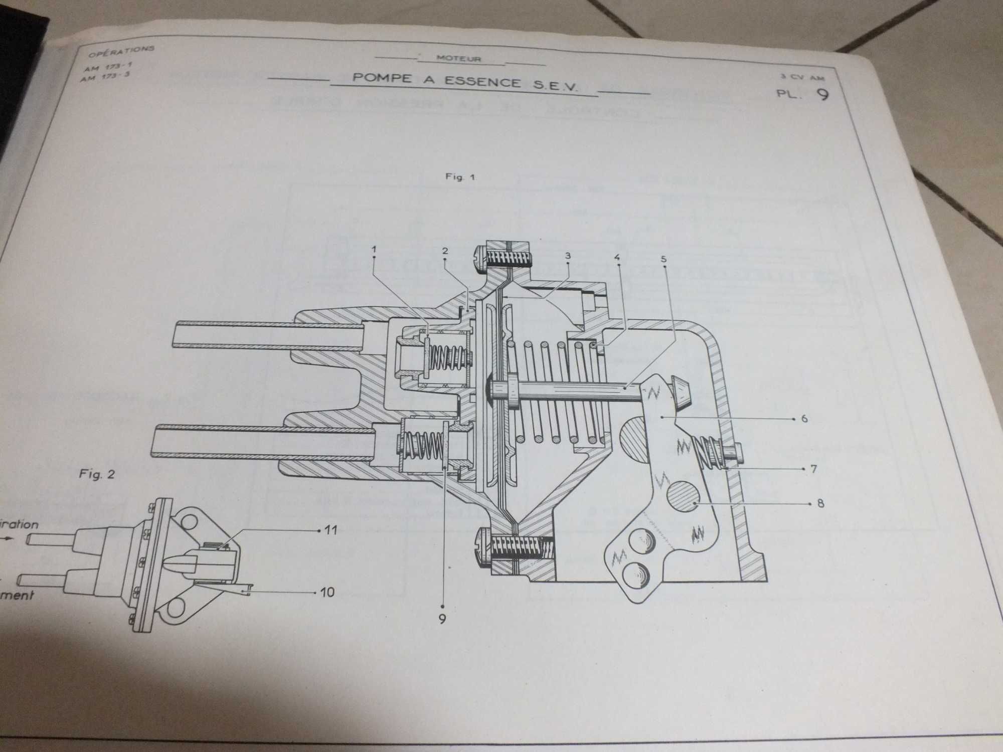 CITROEN 3 CV AM AM katalog części   + rysunki techniczne