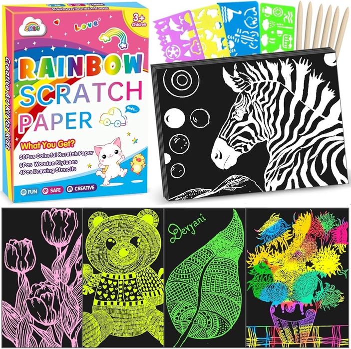 Набор для творчества / рисование / scratch book