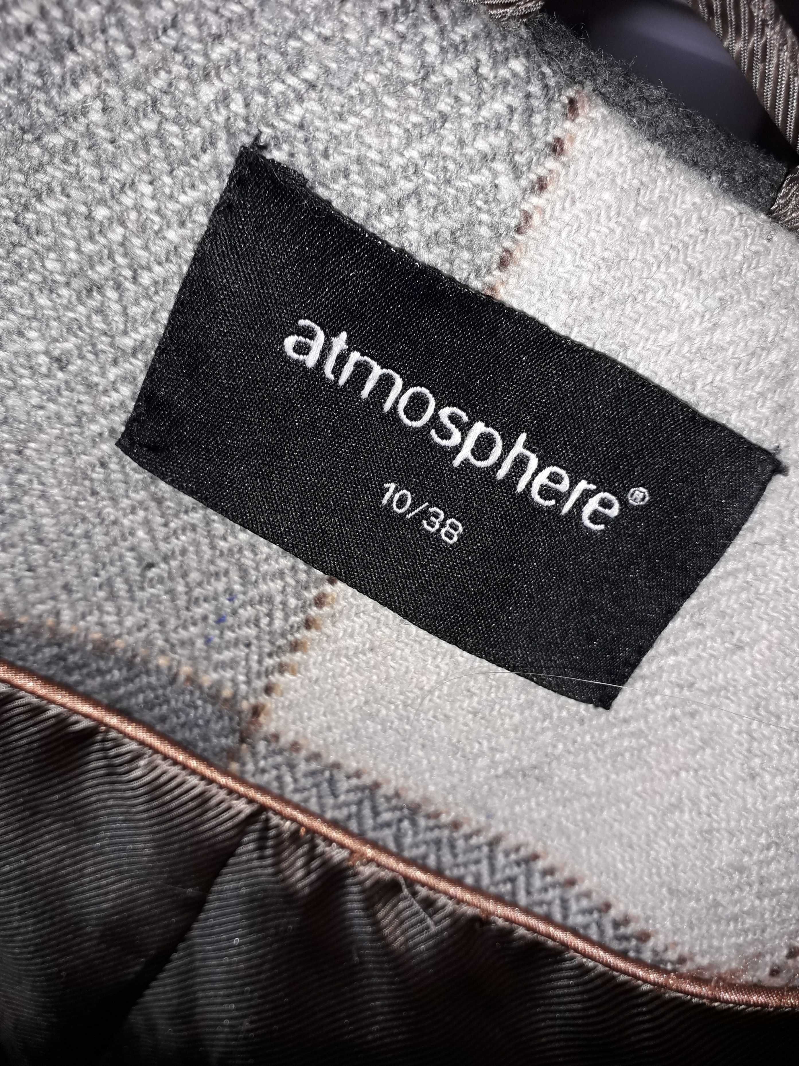 Płaszcz płaszczyk szary w kratę | Atmosphere Primark 38 / UK 10 / S
