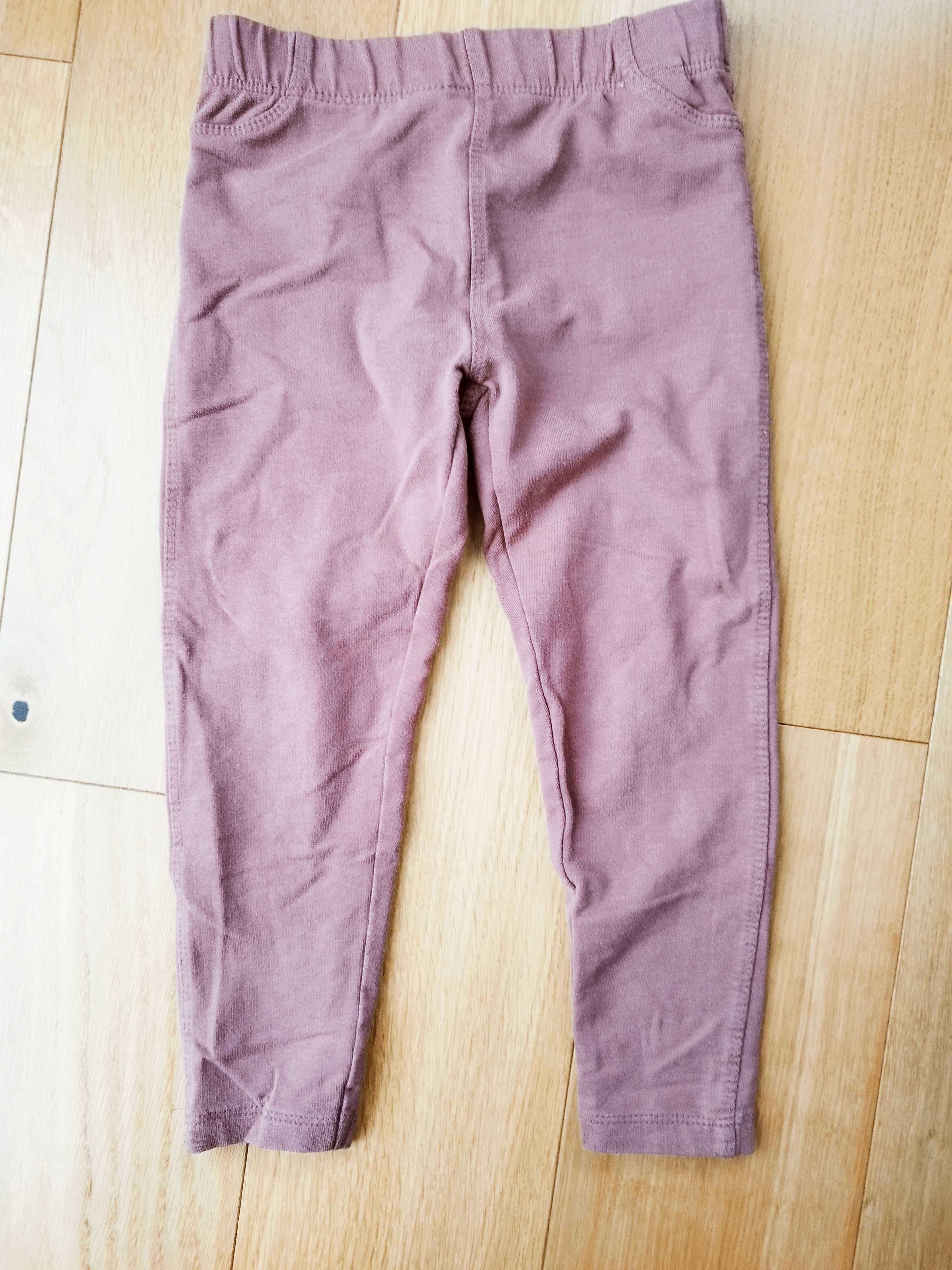 Legginsy spodnie brązowe Sinsay 98