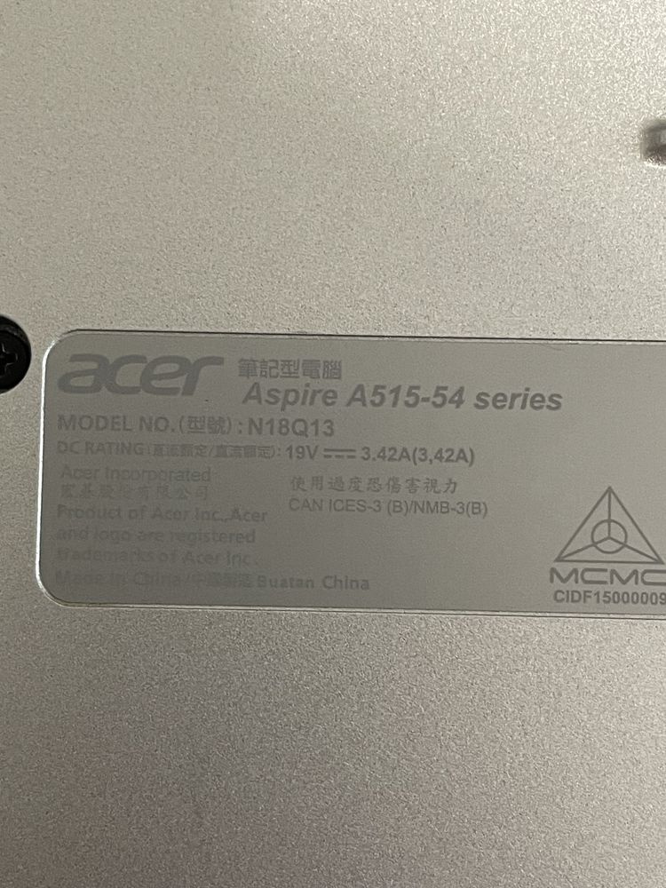 Ноутбук acer Aspire A515-54 N18Q13 15,5"