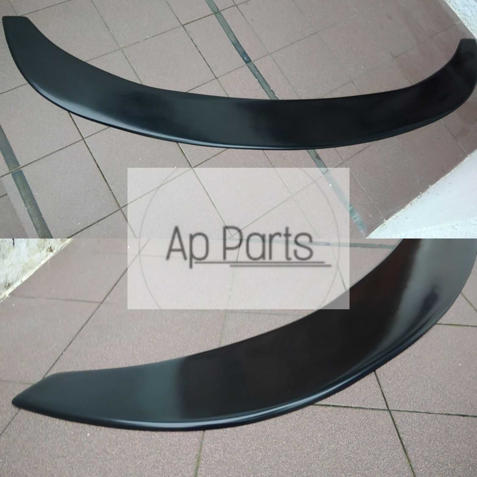 Bmw LIP Spoiler Aba frontal 1m e81 e82 e87 e88  preto brilhante