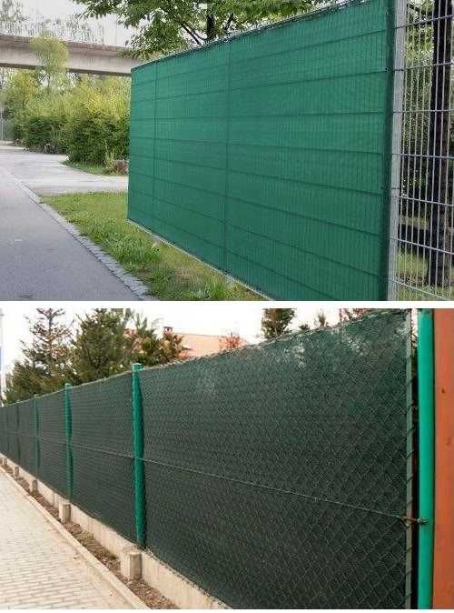 Siatka cieniująca maskująca 62% 3x80 płot ogrodzenie osłona mata