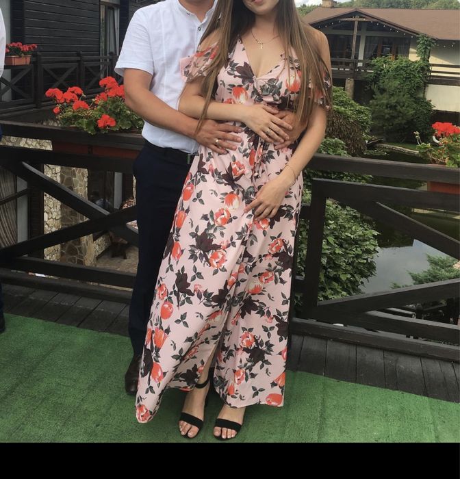 Плаття на запах, довге