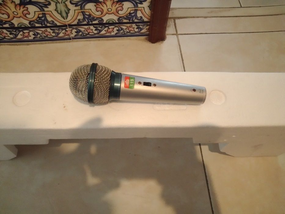 Microphone - a trabalhar