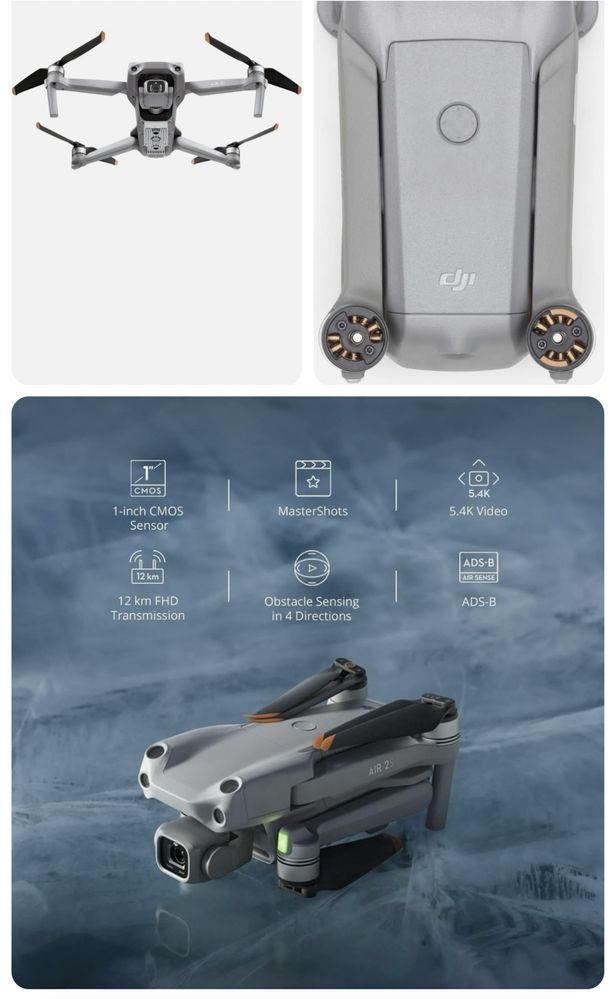 Dji air 2s combo usado