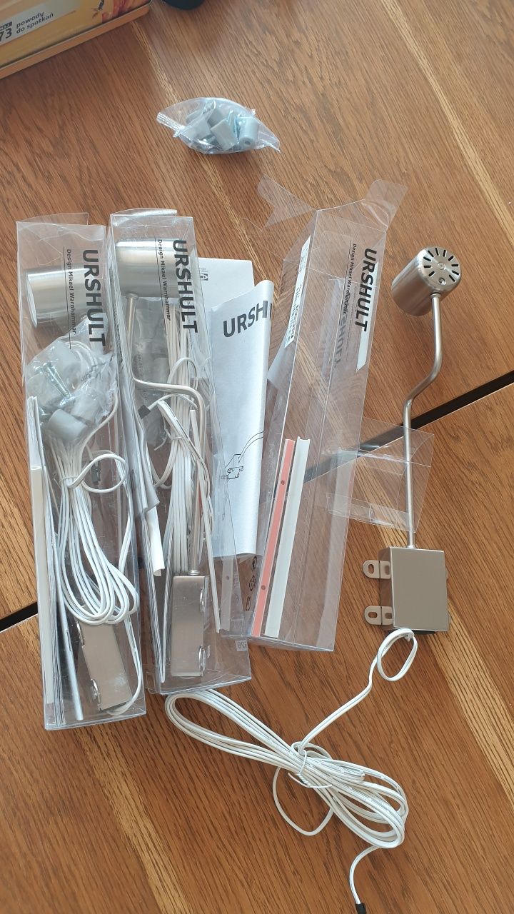 Ikea LED oświetlenie naszafkowe 3 lub 4szt zasilacz kabel