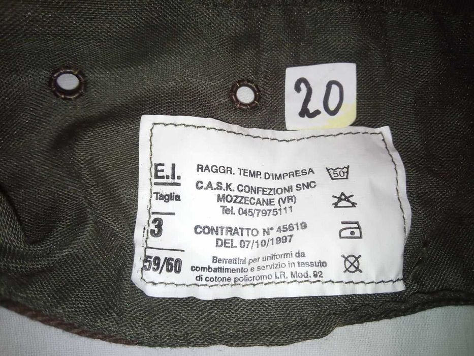 Кепка-мілітарі Італія у кольорі woodland розмір 3 (59/60). Нова