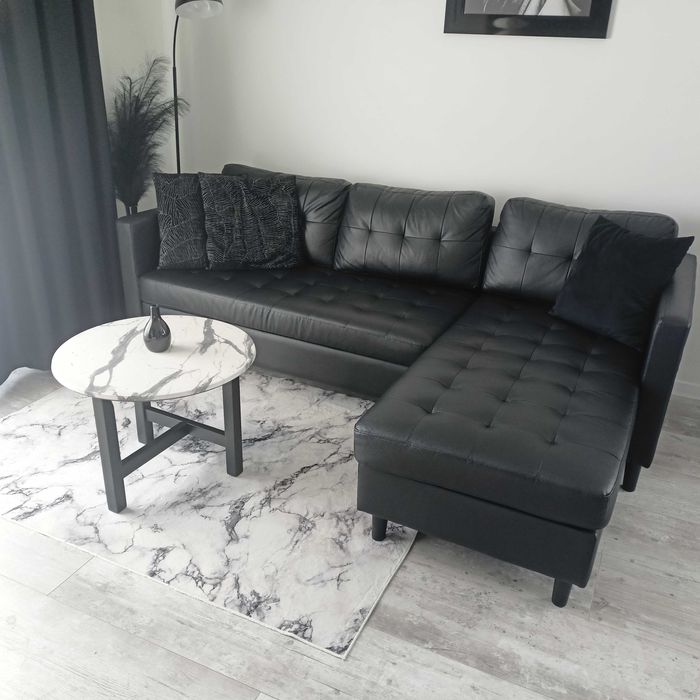 Sprzedam narożnik czarny Jysk